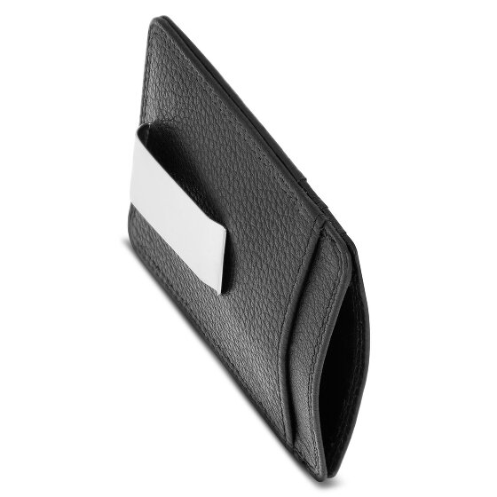 Redolz Tarjetero de piel Essentials RFID 7 cm con pinza para billetes