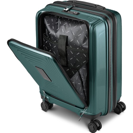 Redolz Essentials14 Juego de maletas de 4 ruedas Beautycase 4pcs con compartimento para portátil plegable expansible