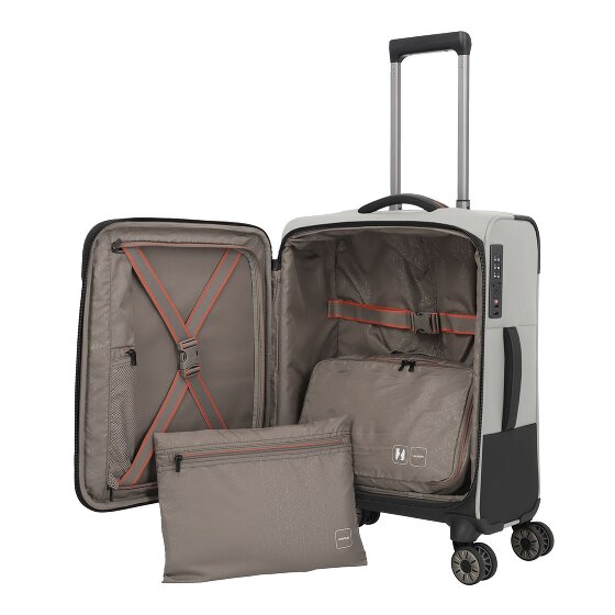 Travelite Crosslite 5.0 4 ruedas Carro de la cabina S 55 cm Compartimento para el portátil