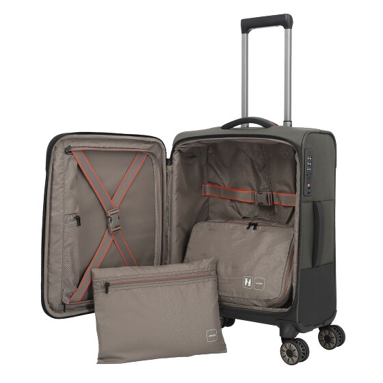Travelite Crosslite 5.0 4 ruedas Carro de la cabina S 55 cm Compartimento para el portátil
