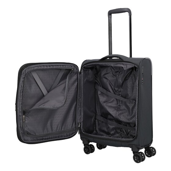 Travelite Corsiica 4 ruedas Carro de la cabina S 55 cm con pliegue de expansión