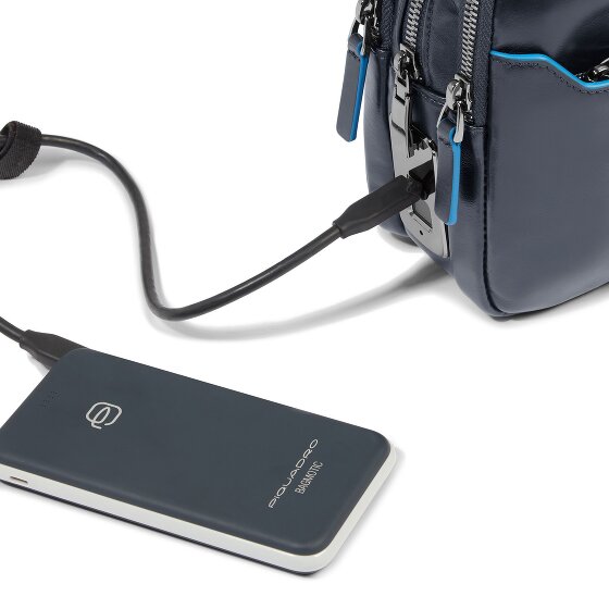 Piquadro Blue Square Bolsa de hombro Piel 23 cm