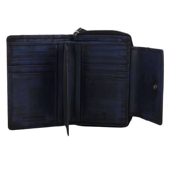 Greenburry Destressed Cartera Protección RFID Piel 13.5 cm