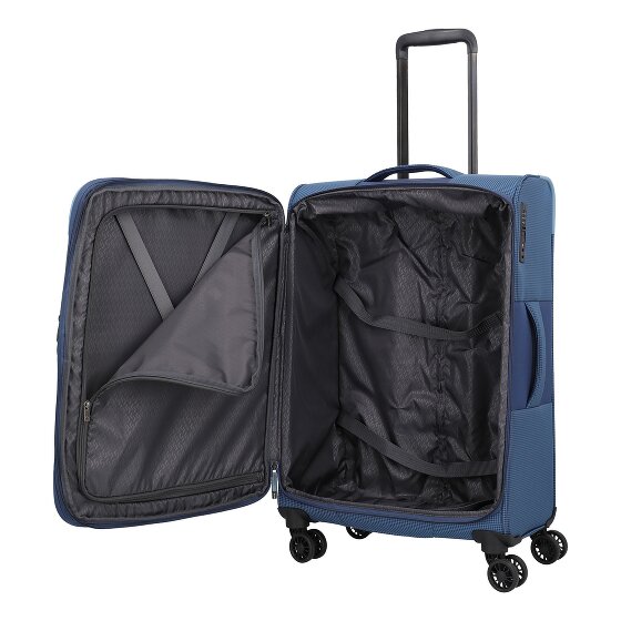Travelite Corsiica 4 ruedas Carrito M 67 cm con pliegue de expansión