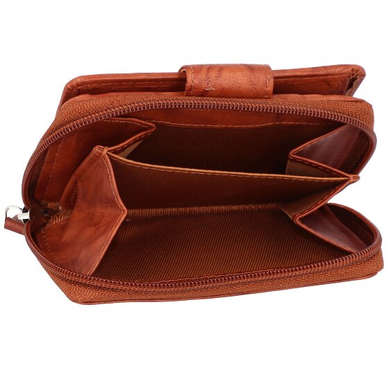Greenburry Billetera básica de cuero RFID 9 cm