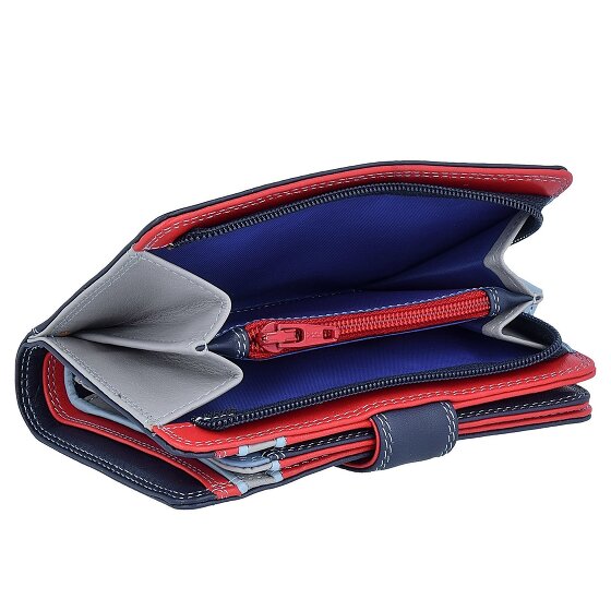 Mywalit Monedero mediano de piel con cierre a presión 13 cm