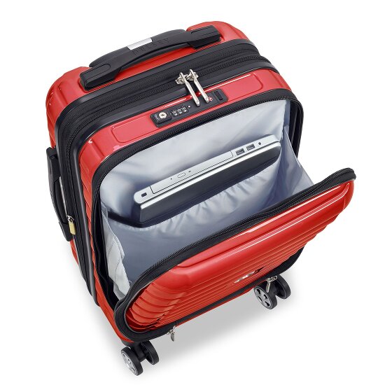 Delsey Paris Trolley de cabina Shadow 5.0 de 4 ruedas Compartimento para portátil de 55 cm con pliegue de expansión