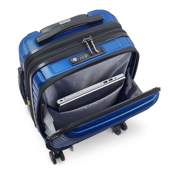 Delsey Paris Trolley de cabina Shadow 5.0 de 4 ruedas Compartimento para portátil de 55 cm con pliegue de expansión