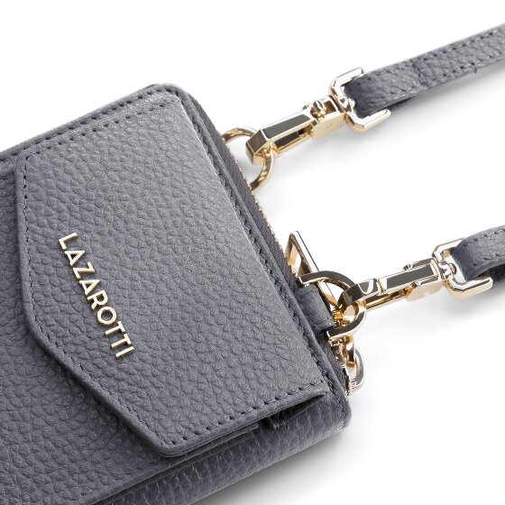 Lazarotti Bologna Cartera de piel con cremallera Funda para teléfono móvil Piel 19 cm