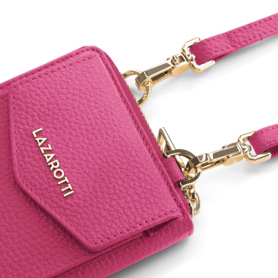 Lazarotti Bologna Cartera de piel con cremallera Funda para teléfono móvil Piel 19 cm