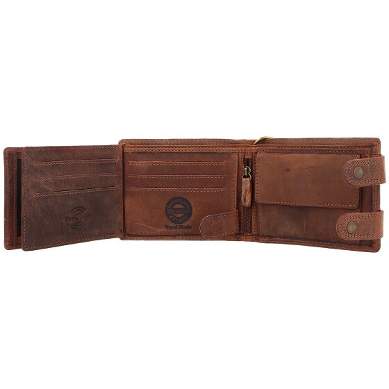 Greenland Nature Billetera Montenegro de cuero RFID 12 cm