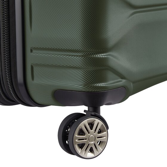 Delsey Paris Meteor 4 ruedas Juego de maletas 3 piezas con pliegue de expansión