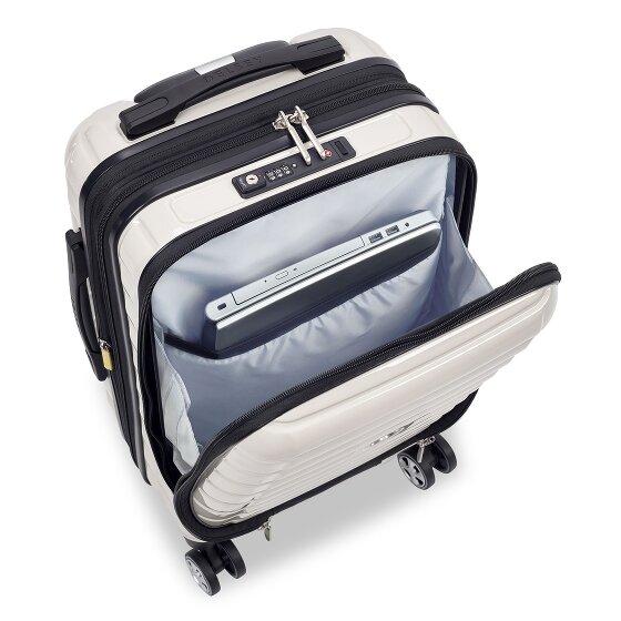 Delsey Paris Trolley de cabina Shadow 5.0 de 4 ruedas Compartimento para portátil de 55 cm con pliegue de expansión