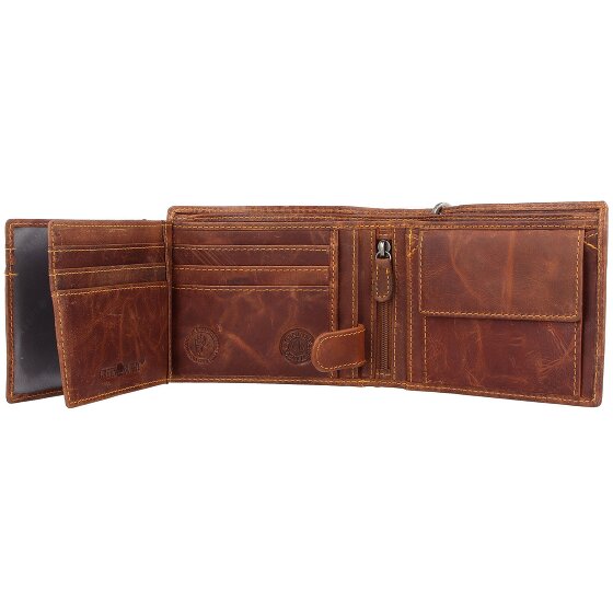 Greenburry Rebel Rider Billetera de cuero 13 cm