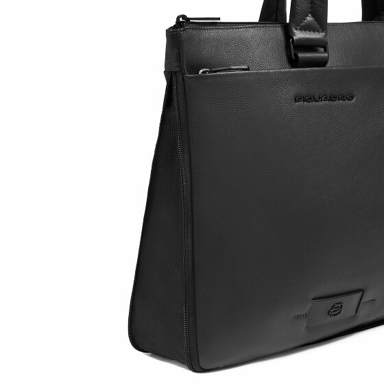 Piquadro Russel Maletín Protección RFID Piel 42 cm Compartimento para el portátil