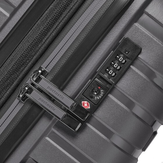 Pactastic Collection 04 THE THREE SET + 4 ruedas Juego de maletas 3 piezas con pliegue de expansión