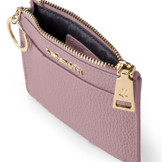 Lazarotti Estuche para llaves de piel Bolonia 11,5 cm con compartimento para etiqueta de aire