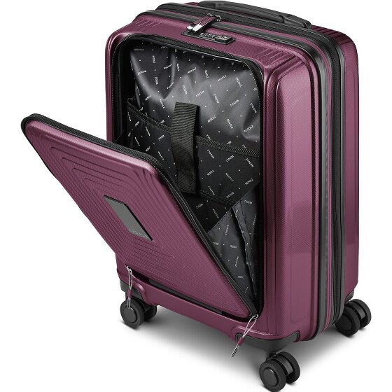 Redolz Juego de maletas Essentials 14 de 4 ruedas Compartimento para portátil de 2 piezas con pliegue extensible
