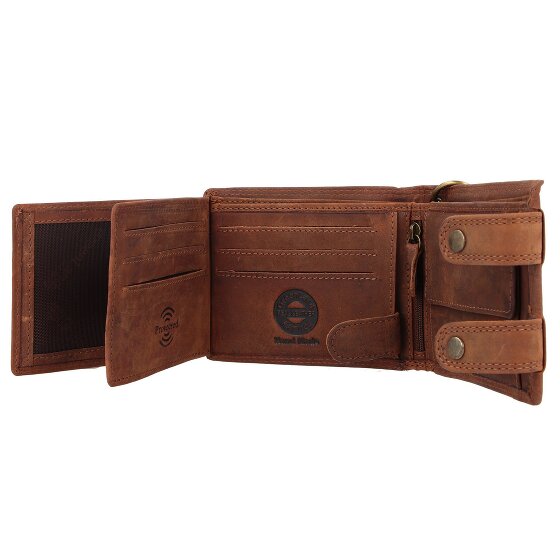 Greenland Nature Billetera Montenegro de cuero RFID 12 cm