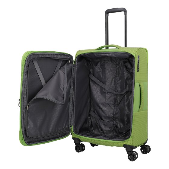 Travelite Corsiica 4 ruedas Carrito M 67 cm con pliegue de expansión