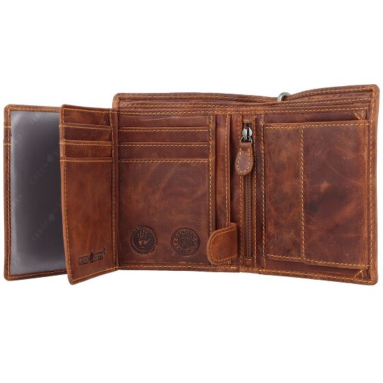 Greenburry Rebel Rider Billetera de cuero 11 cm