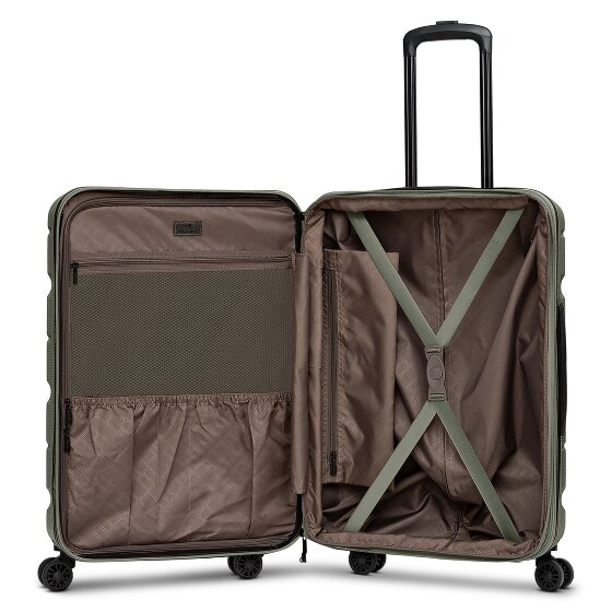 Franky Juego de maletas Munich 4.0 de 4 ruedas, 3 piezas con plegado extensible