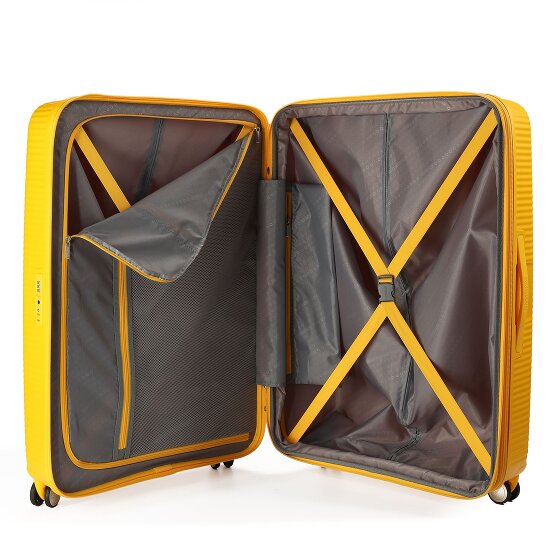 American Tourister Soundbox 4 ruedas Carrito 80 cm con pliegue de expansión