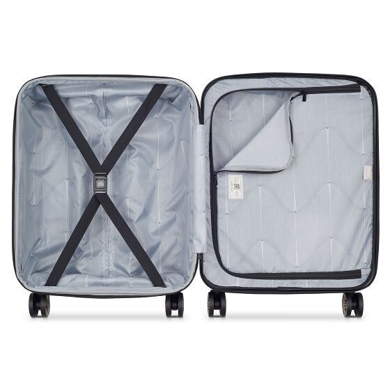 Delsey Paris Meteor 4 ruedas Carro de la cabina 55 cm con pliegue de expansión