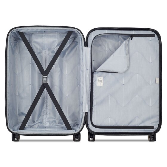 Delsey Paris Meteor 4 ruedas Juego de maletas 3 piezas con pliegue de expansión