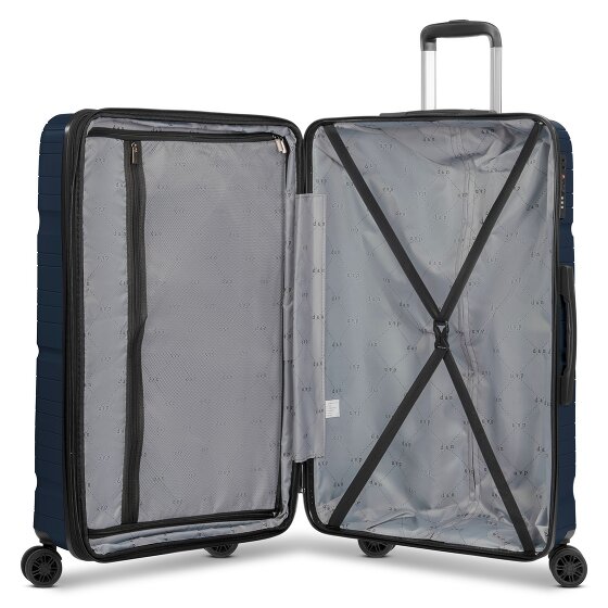 d&n Travel Line 4300-Plus 4 ruedas Carrito L 76 cm con pliegue de expansión