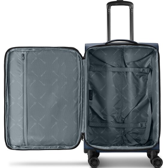 bugatti Valencia Soft 4 ruedas Set de maletas 3 piezas Con fuelle expandible