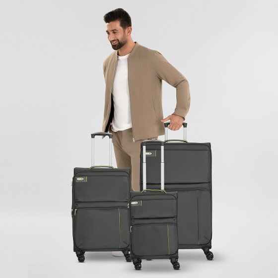 d&n Travel Line 6704 Juego de maletas de 4 ruedas 3pcs.