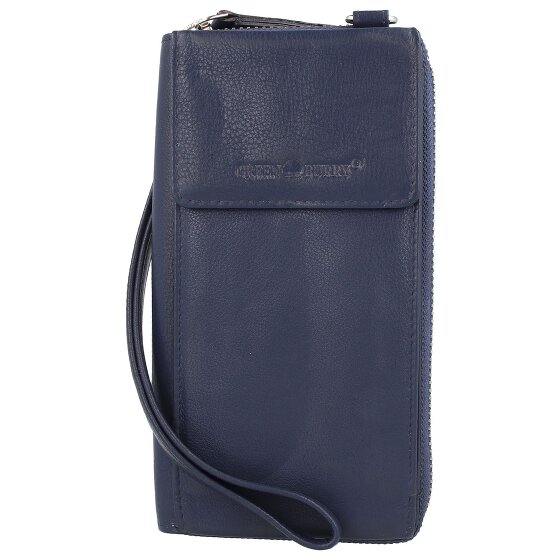 Greenburry Funda de napa para teléfono móvil RFID de 8 cm