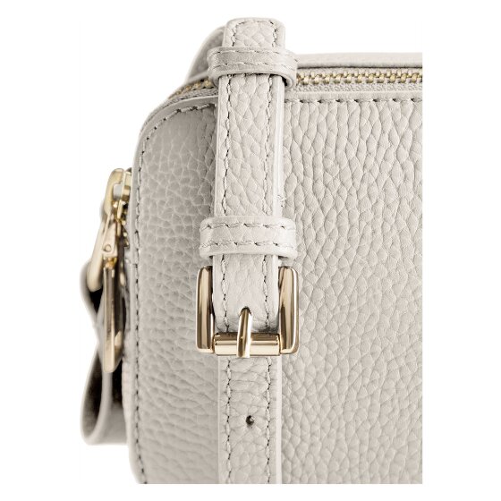 Lazarotti Bolso bandolera de piel de Bolonia Bolso para cámara de piel con doble cremallera 18 cm