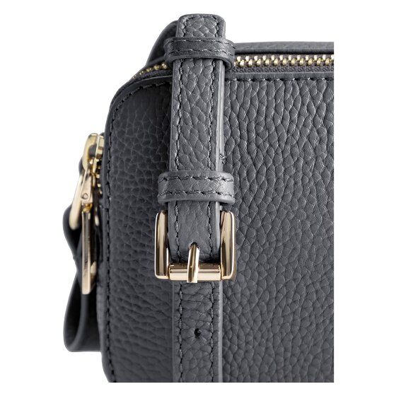 Lazarotti Bolso bandolera de piel de Bolonia Bolso para cámara de piel con doble cremallera 18 cm