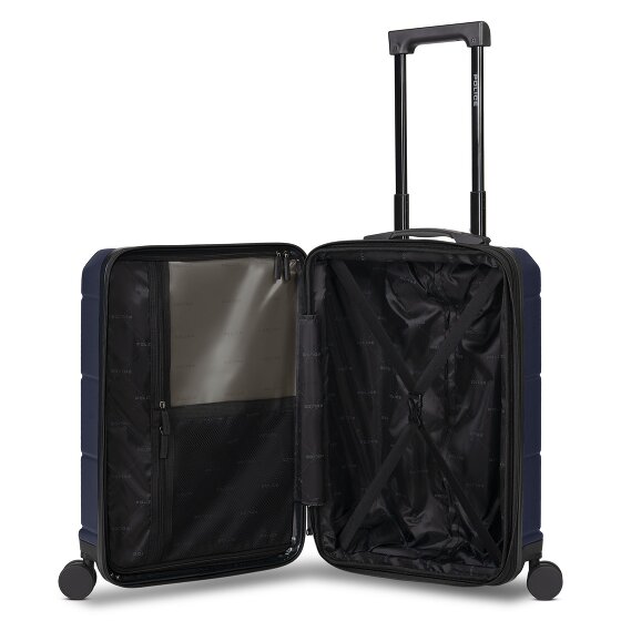 Police London 4 ruedas Trolley de cabina 55 cm Compartimento para laptop Con fuelle expandible