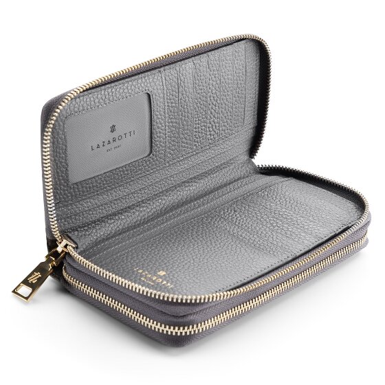 Lazarotti Billetero Bologna Piel XL Doble Cremallera RFID 20 cm