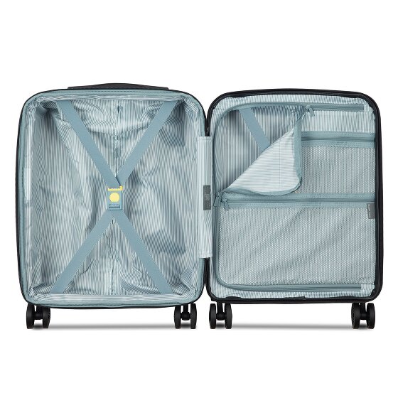 Delsey Paris Meteor 4 ruedas Trolley de cabina 55 cm Con asa expansible