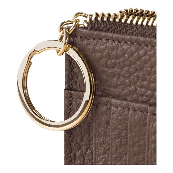 Lazarotti Estuche para llaves de piel Bolonia 11,5 cm con compartimento para etiqueta de aire