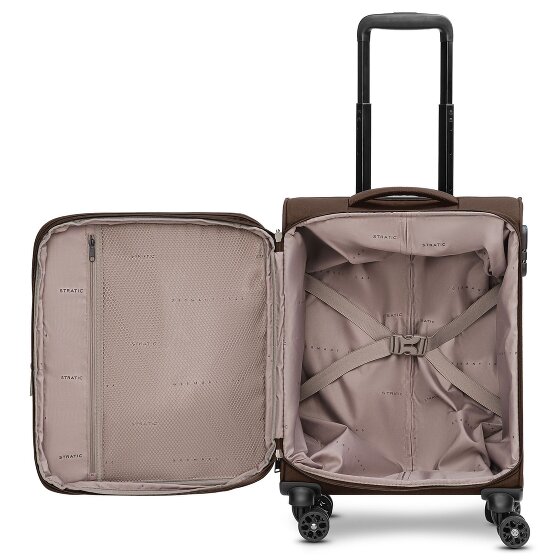 Stratic taska Trolley de cabina de 4 ruedas S 55 cm con pliegue extensible