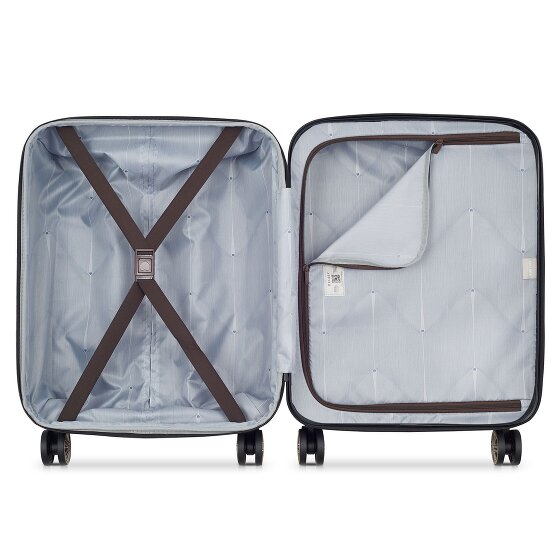 Delsey Paris Meteor 4 ruedas Carro de la cabina 55 cm con pliegue de expansión