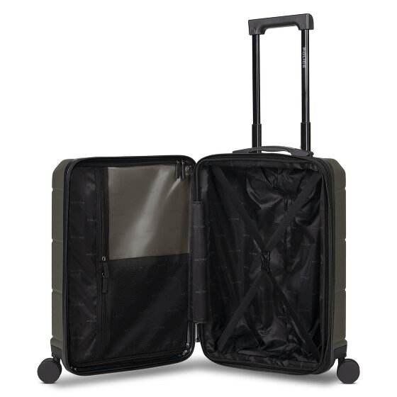 Police London 4 ruedas Trolley de cabina 55 cm Compartimento para laptop Con fuelle expandible