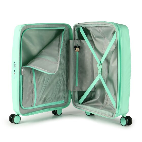 American Tourister Mickey Magic 4 ruedas Carro de la cabina 55 cm con pliegue de expansión