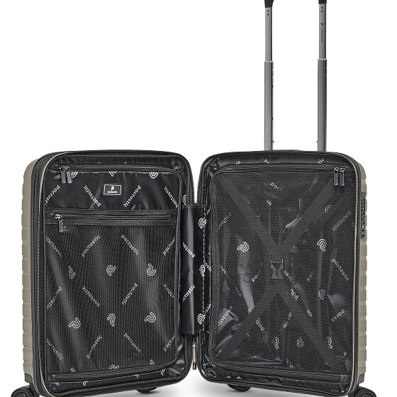 Pactastic Collection 04 THE CABIN + 4 ruedas Trolley de cabina S 55 cm Con fuelle expandible