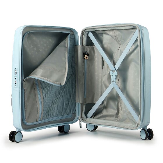 American Tourister Mickey Magic 4 ruedas Carro de la cabina 55 cm con pliegue de expansión