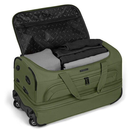 Redolz Bolsa de viaje Duffle Essentials de 2 ruedas 55 cm M con solapa de expansión