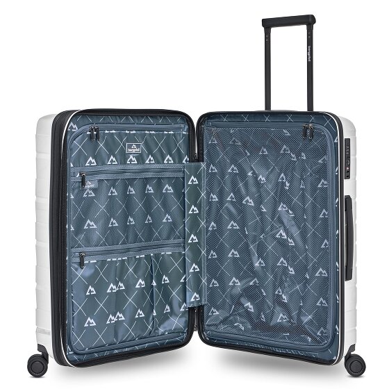 Bergpfeil Juego de maletas de viaje de 4 ruedas, 3 piezas, con plegado extensible