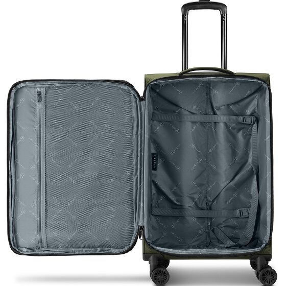 bugatti Valencia Soft 4 ruedas Set de maletas 3 piezas Con fuelle expandible