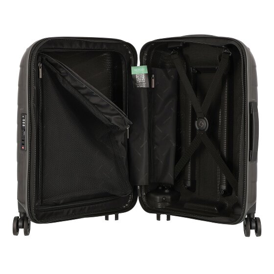 Samsonite Attrix 4 ruedas Carro de la cabina 55 cm con pliegue de expansión