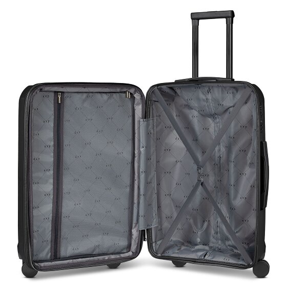 d&n South Dakota 4 ruedas Juego de maletas 3 piezas con pliegue de expansión